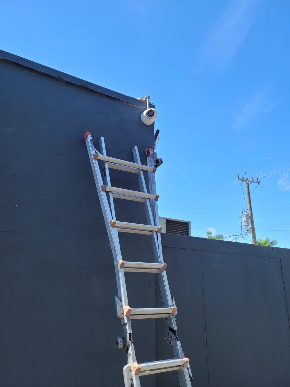 Commercial security camera installation